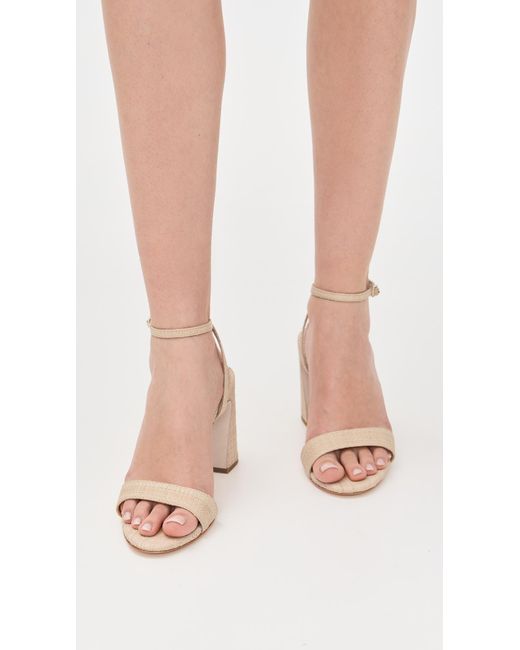 Loeffler Randall White Malia Simple Heeled Sandals