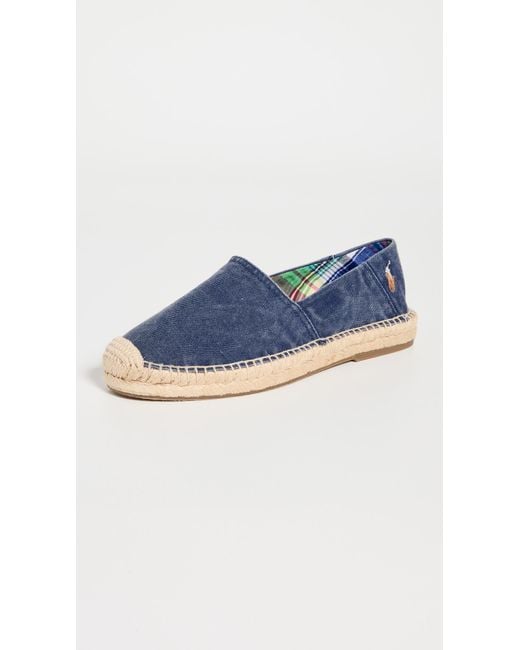Polo Ralph Lauren Cevio Espadrilles in Blue for Men Lyst