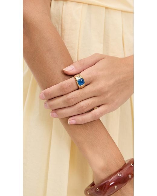 Luv Aj Blue The Valencia Statement Ring