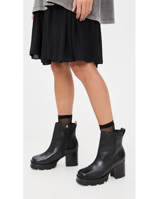 SCHUTZ SHOES Black Platform Booties