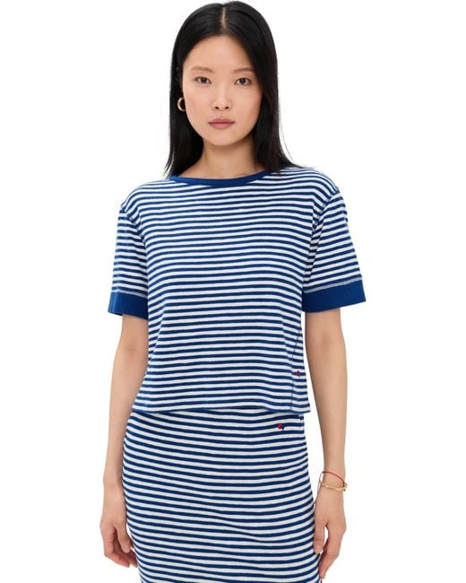 Clare V. Blue Le Bateau Tee