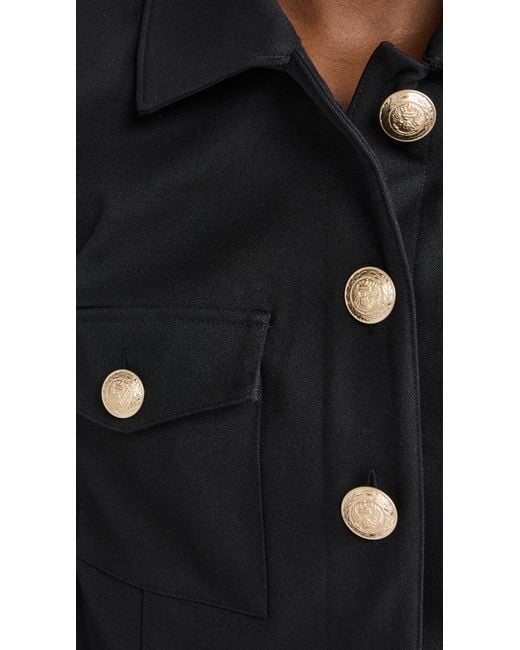 L'Agence Black Kumi Croppd Fitted Jacket