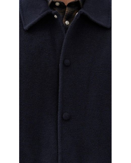 Officine Generale Black Vasco Double Split Wool Jacket for men