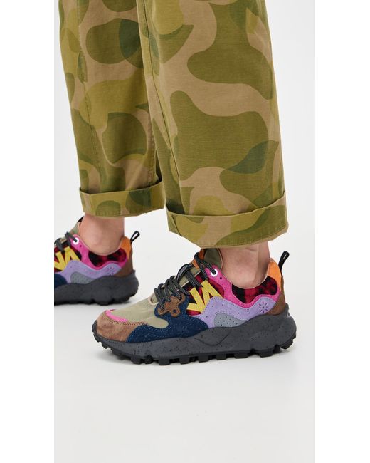 Flower Mountain Gray Yamano 3 Teddy Sneakers