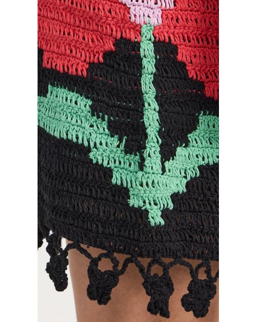 Celiab Black Ceiab Crochet Hort Back X