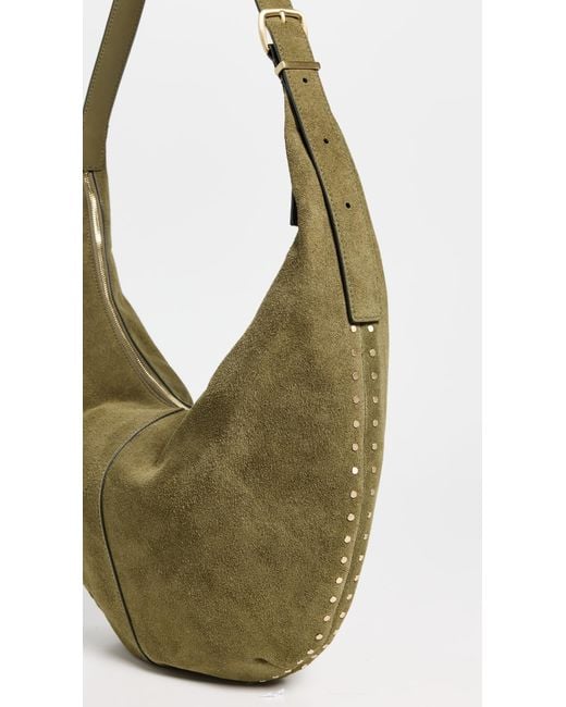 Madewell Green Suede Essentials Slouch Hobo Bag