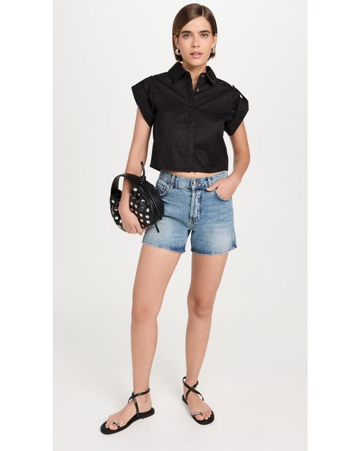 Hevron Black Leonora Top