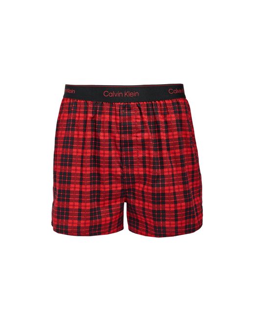 Calvin Klein Red Cavin Kein Underwear Modern Cotton Boxer Sim Scotch Paid Charcoa for men
