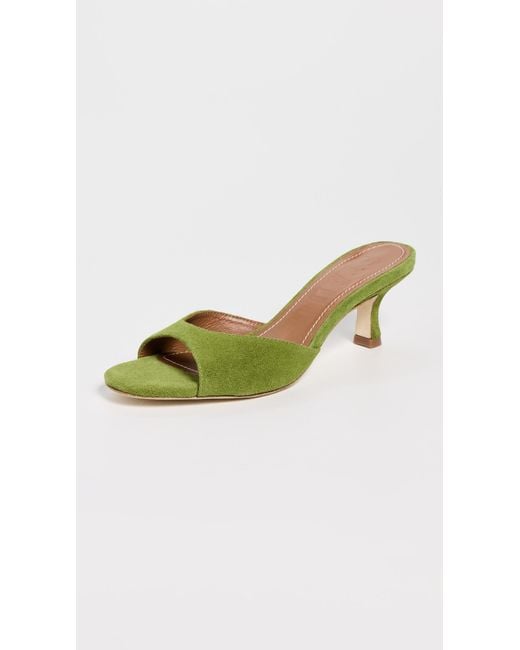 Staud Green Brigitte Mules