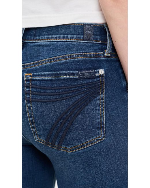 7 For All Mankind Blue Dojo Tailorless Jeans