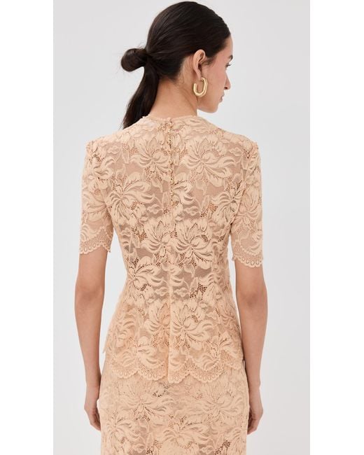 Rabanne Natural Mini Lace Top