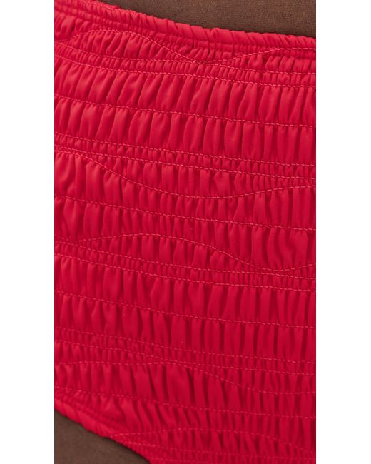 Sea Red Selma Solid Bikini Bottoms