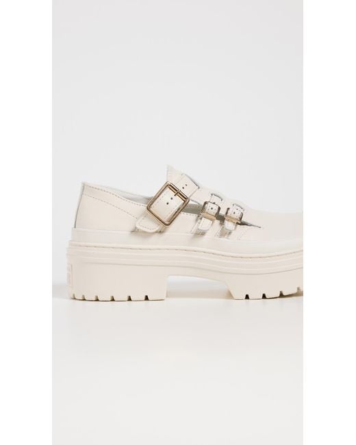 Converse White Chuck Taylor All Star Platform Mary Janes