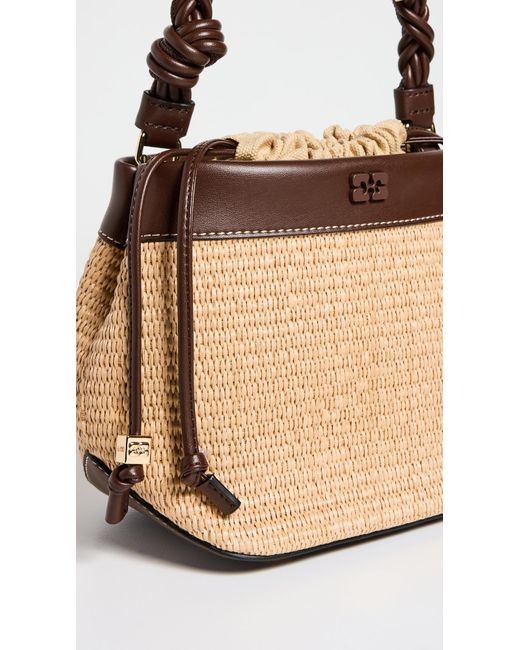 ■Ganni■ ガニー Bou Bucket Bag Raffia バケットバッグ ガニー GANNI BOU BUCKET BAG レディース バック ハンドバッグ