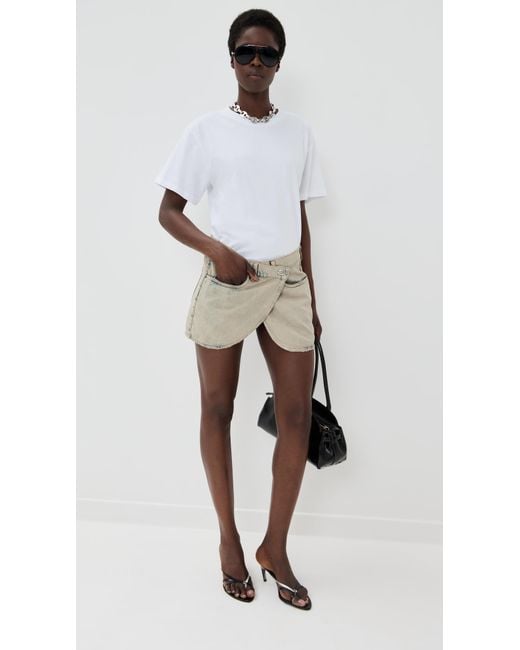 Coperni Natural Denim Mini Skirt