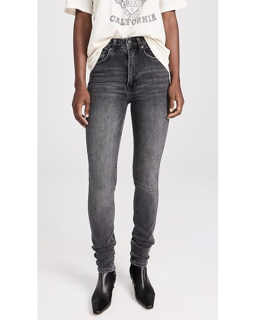 Anine Bing Beck Jeans in Black | Lyst Canada