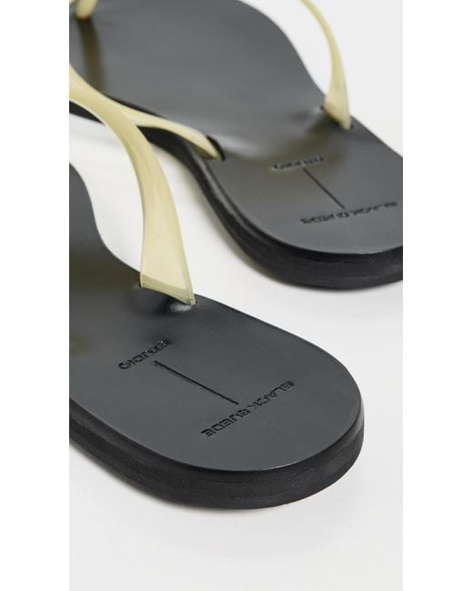 Black Suede Studio Black Jelly Sandals