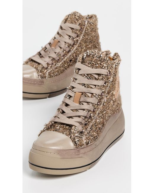 R13 Brown Kurt High Top Sneakers