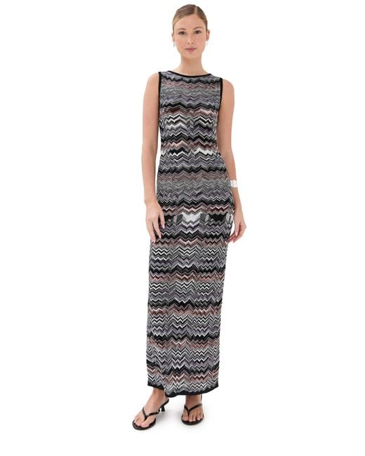 Missoni Multicolor Sleeveless Long Dress