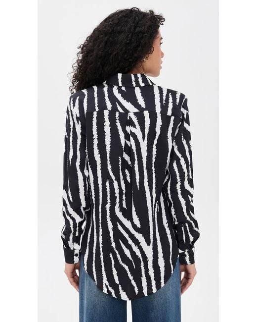 BruceGlen Black Button Up Blouse