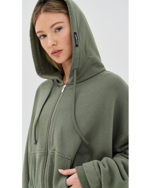 Halfboy Green Hoodie Zip Jacket