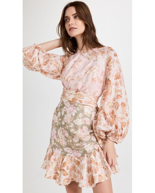zimmermann rhythm trimmed billow mini