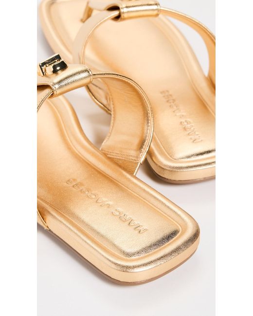 Marc Jacobs White The Dual T Sandals