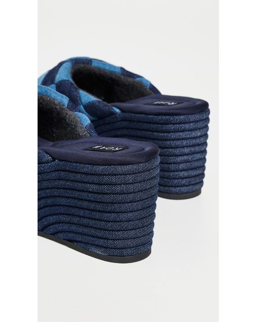 Roam Blue Scoop Patch Wedges