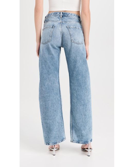 Maison Margiela Blue Straight Jeans With Contrast Pockets
