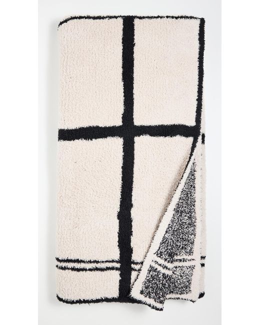 Barefoot Dreams Black Cozychic Grid Plaid Throw