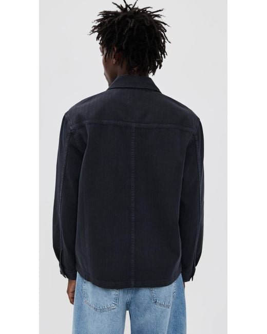 FRAME Black Herringbone Jacket for men