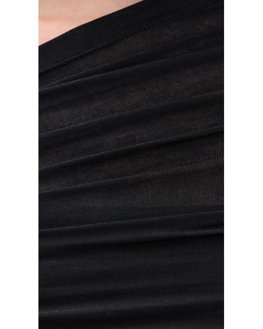 Helmut Lang Black Soft Cloud Sash Top