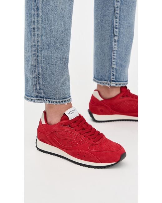 Rag & Bone Red Rb Drift Runner Sneakers