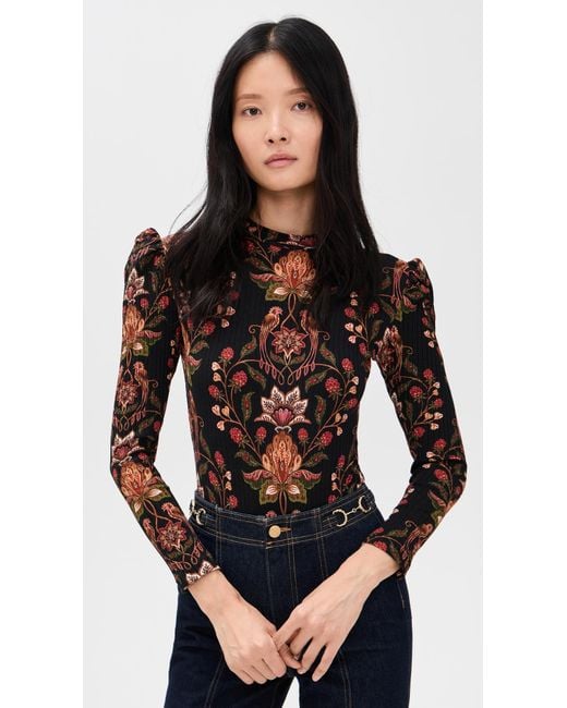 Farm Rio Black Thong Bodysuit