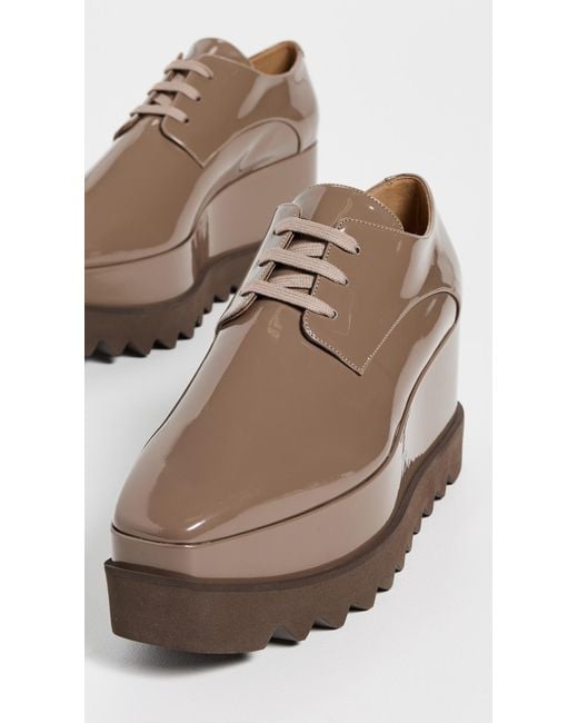 Stella McCartney Brown Elyse Patent Alter Mat Platforms