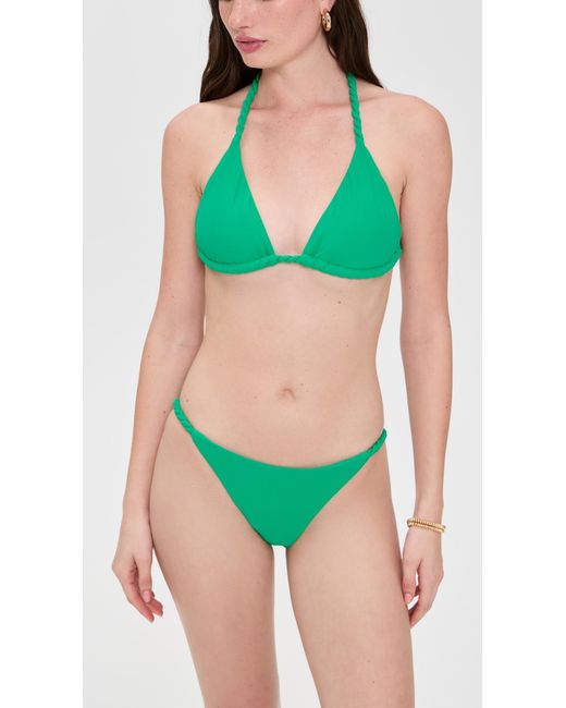 PQ Swim Green Shana Rope Triangle Top