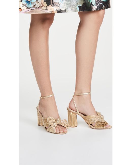 camellia knot mules with ankle strap