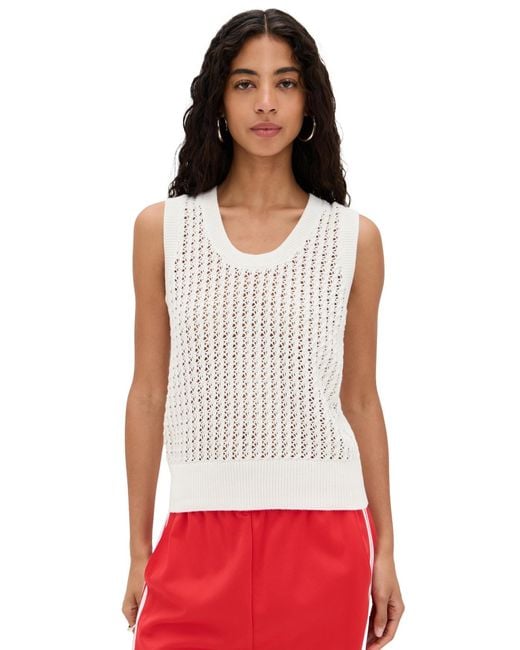 Varley Red Ferns Open Knit Tank