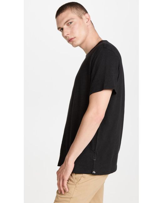 Rag & Bone Black Classic Flame Tee for men
