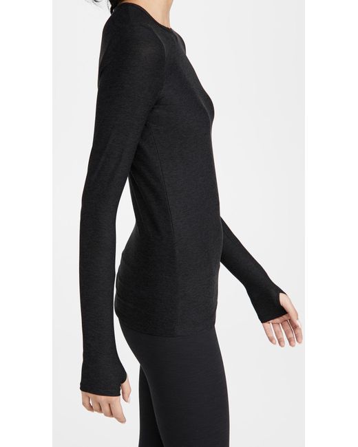 Beyond Yoga Black Classic Crew Pullover