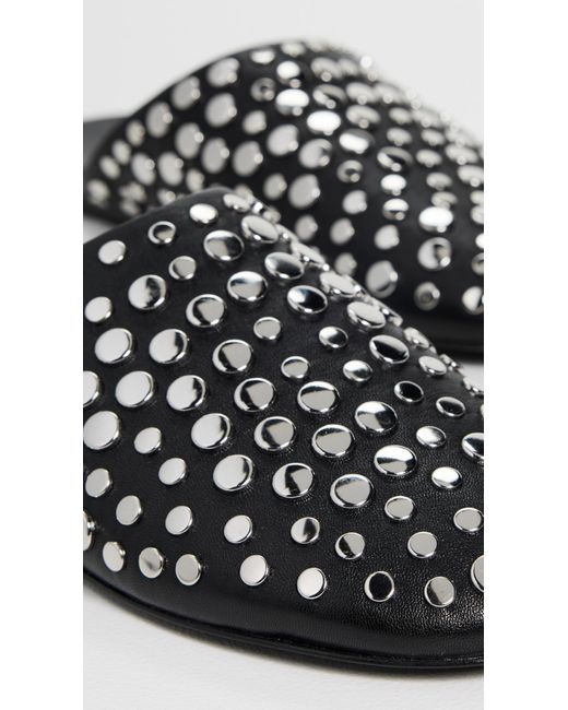 Tory Burch Black Studded Mules