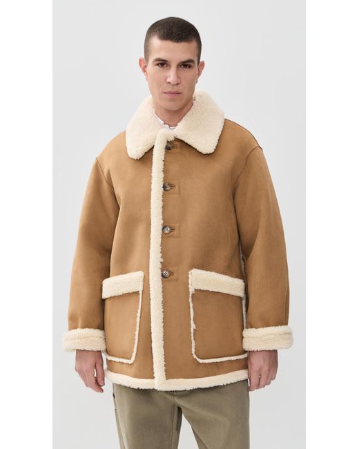 DUNST Natural Reversible Shearling Jacket