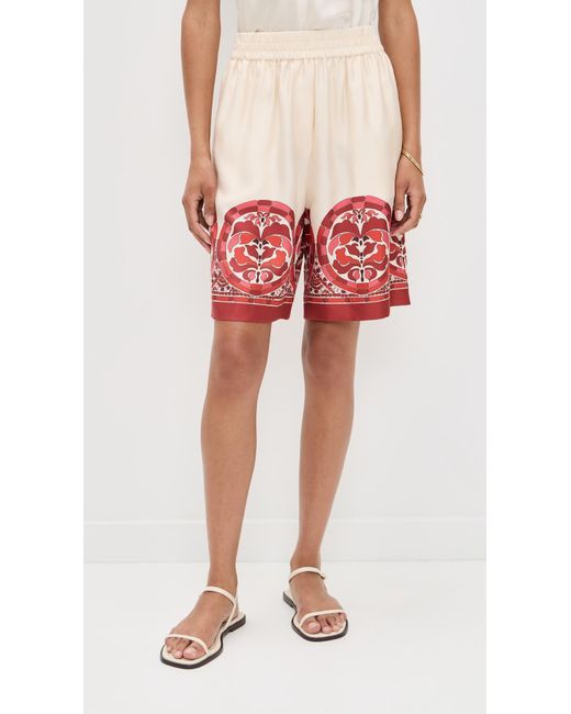 LaDoubleJ Red Palazzo Shorts