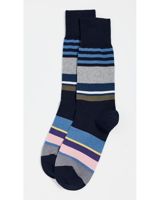 Paul Smith Blue Leon Striped Socks for men