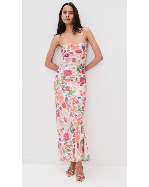 Carolina K Red Slip Dress