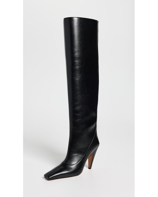 Stella McCartney Black Spur Brushed Alter Mat Boots