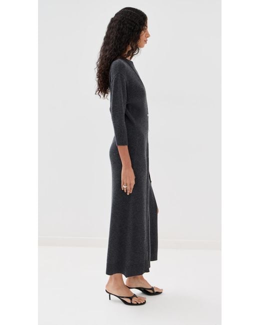 Rabanne Black Robe Dress