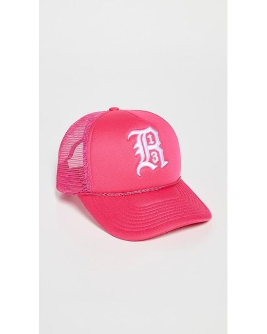 R13 Pink Trucker Hat