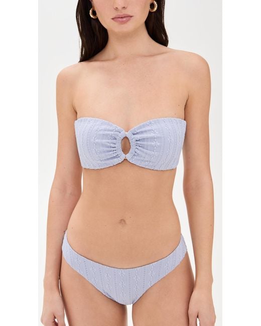 LSPACE Blue Jasper Bikini Top