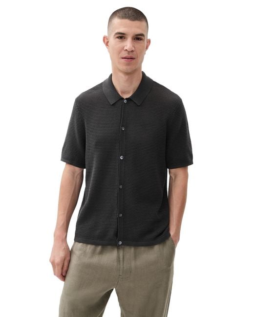Madewell Black Open Knit Shirt for men